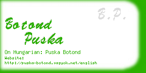 botond puska business card